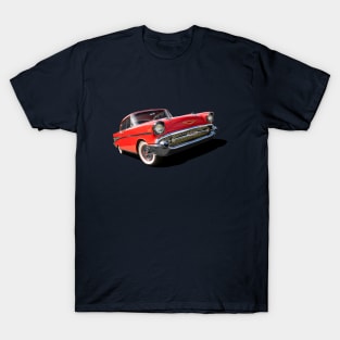 1957 chevrolet bel air in red T-Shirt